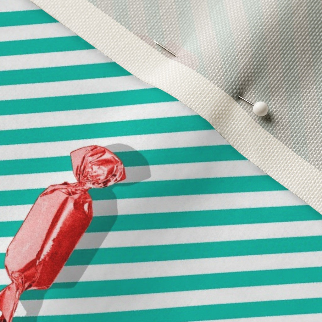 Hard Candy, Aqua Stripes Printed Fabric