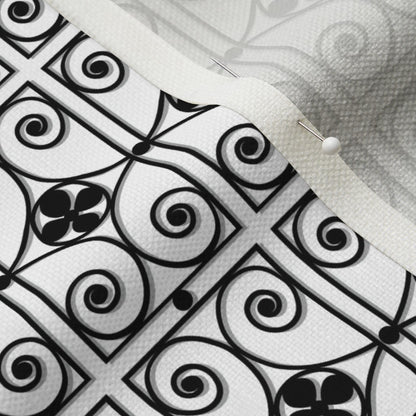 Ironwork Grille (Black, Grey, White) Fabric