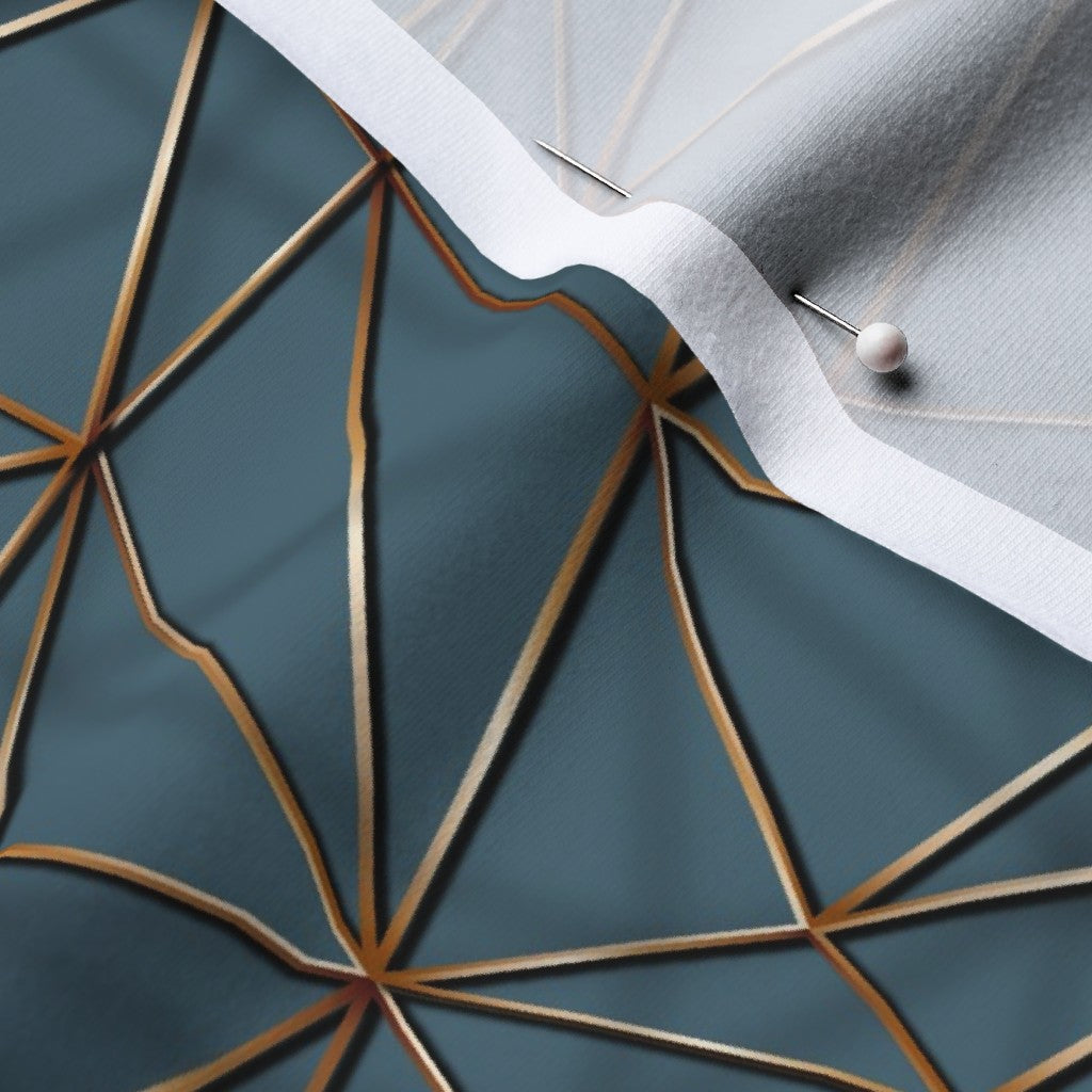 Constellation: Blue Printed Fabric