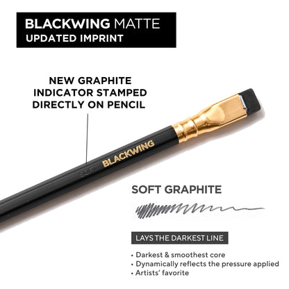 Blackwing Matte Pencils - 12 Count