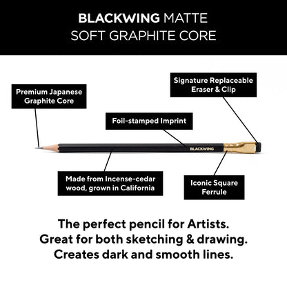 Blackwing Matte Pencils - 12 Count