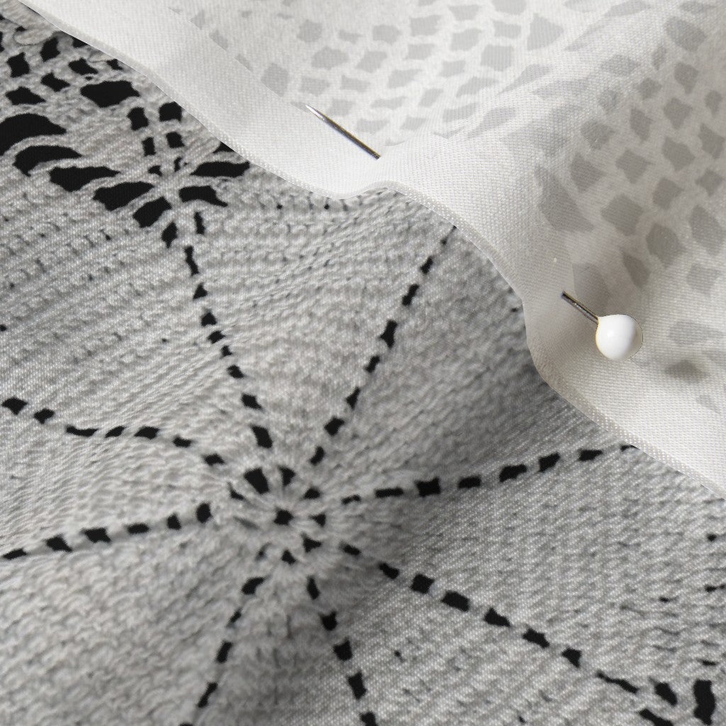 Grace Ford Tatting Cotton Silk Printed Fabric by Studio Ten Design