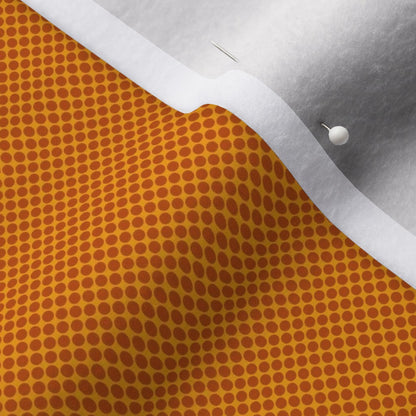 Ben Day Dots in Marigold & Carrot Fabric