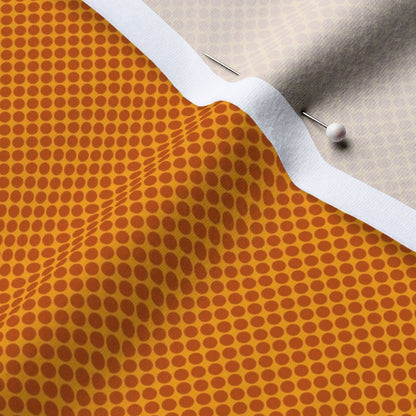 Ben Day Dots in Marigold & Carrot Fabric
