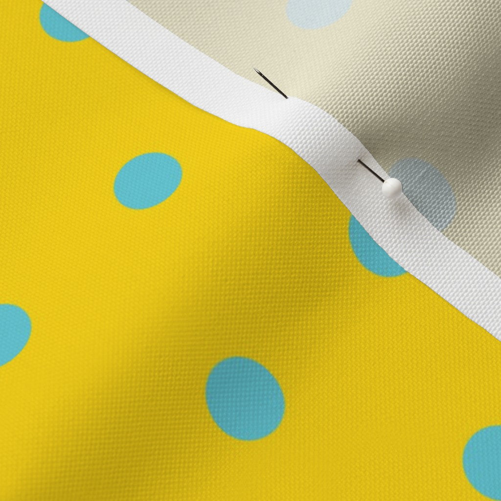 Aqua Dots en tela amarilla