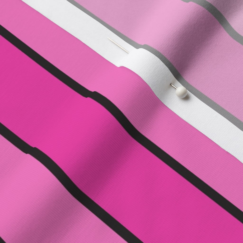 Vertical Stripes, Pink Fabric