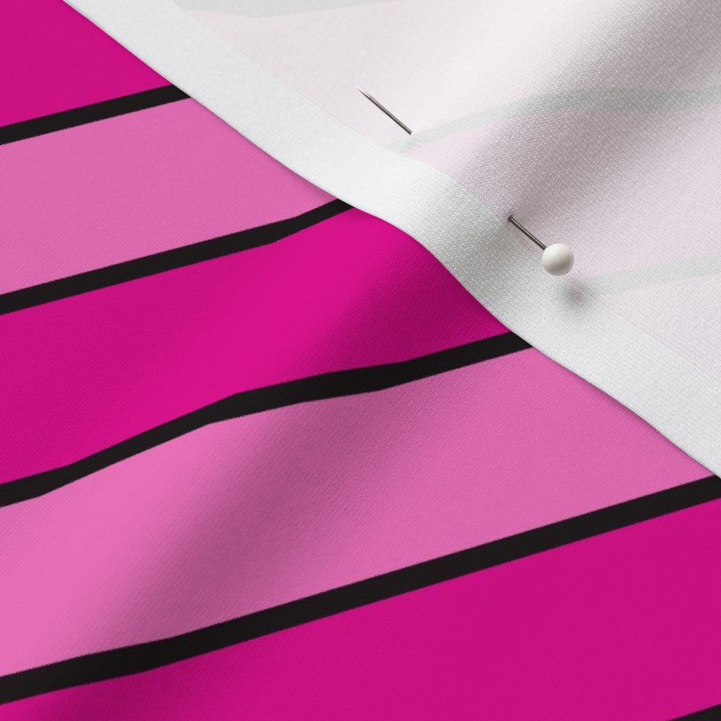 Diagonal Stripes, Pink Printed Fabric
