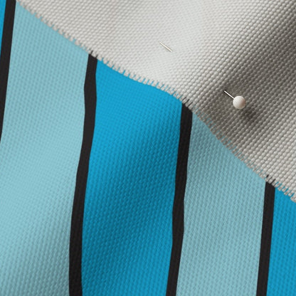Diagonal Stripes, Light Blue Printed Fabric