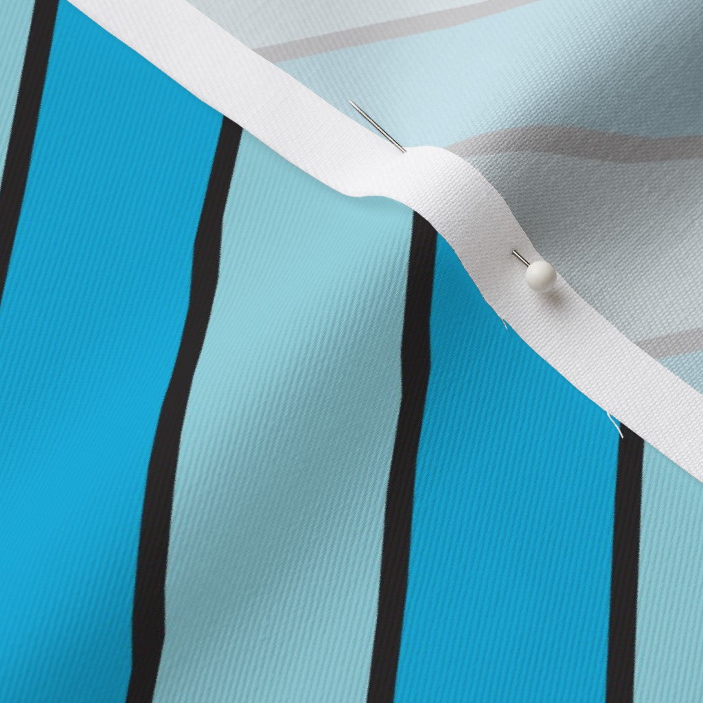Diagonal Stripes, Light Blue Fabric