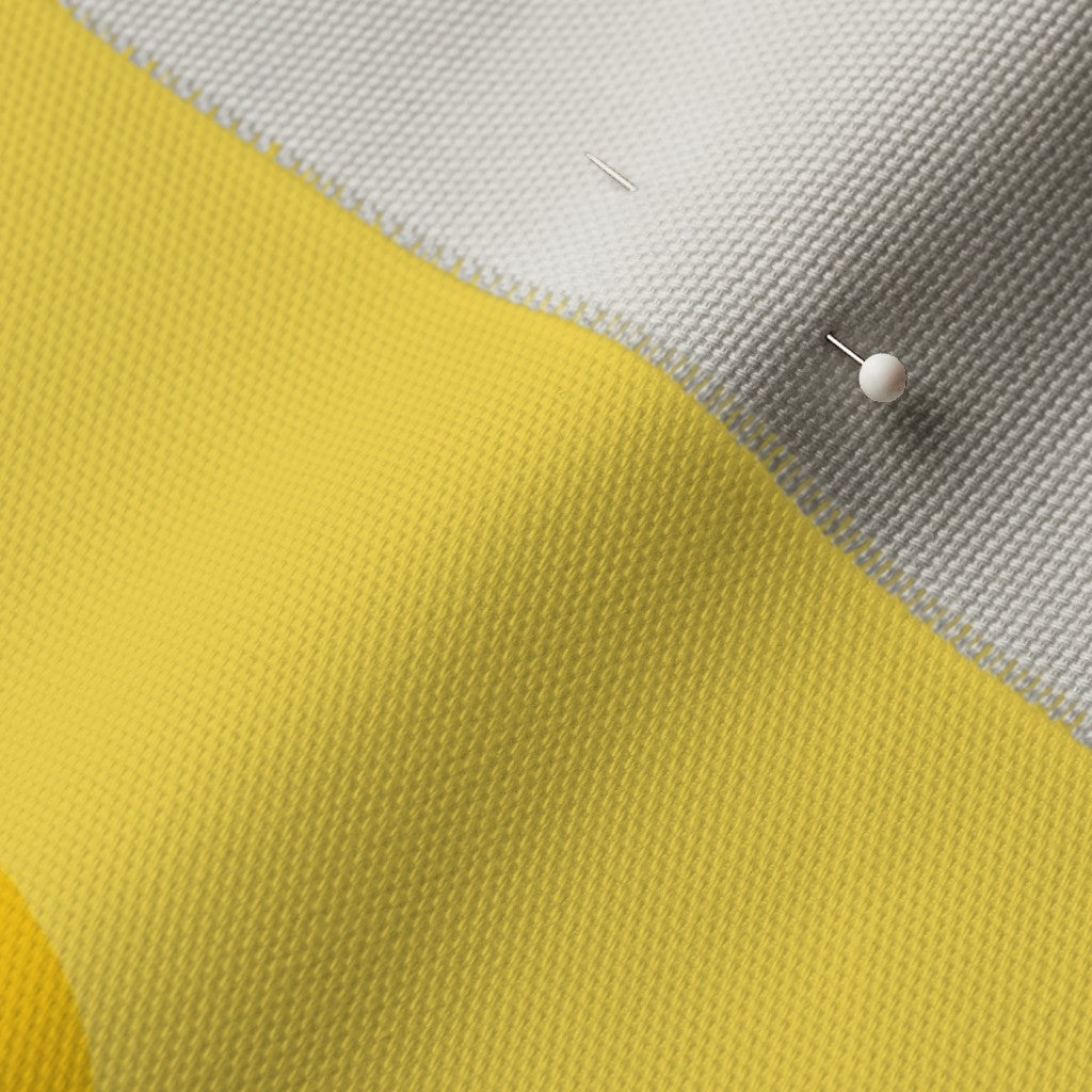 Butter Yellow Dots Printed Fabric