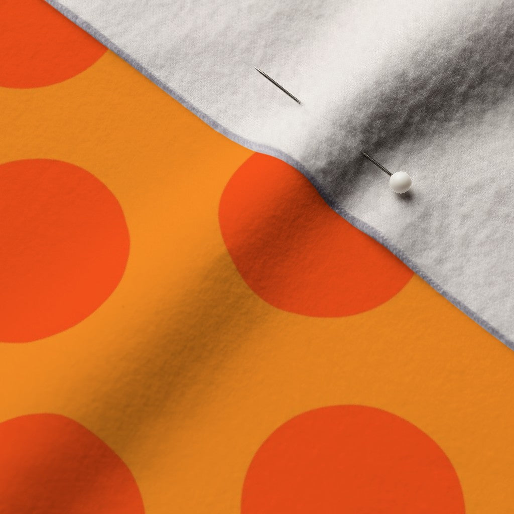 Orange Dots Fabric