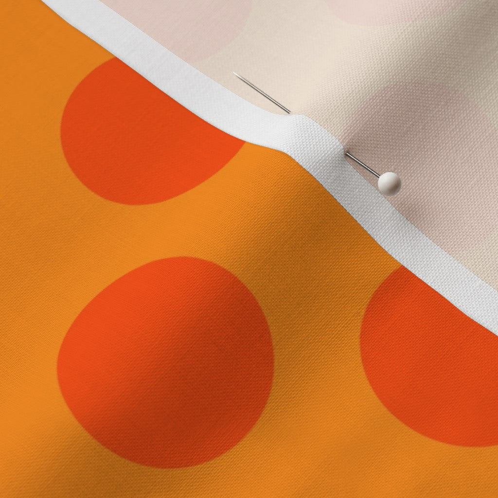Orange Dots Fabric