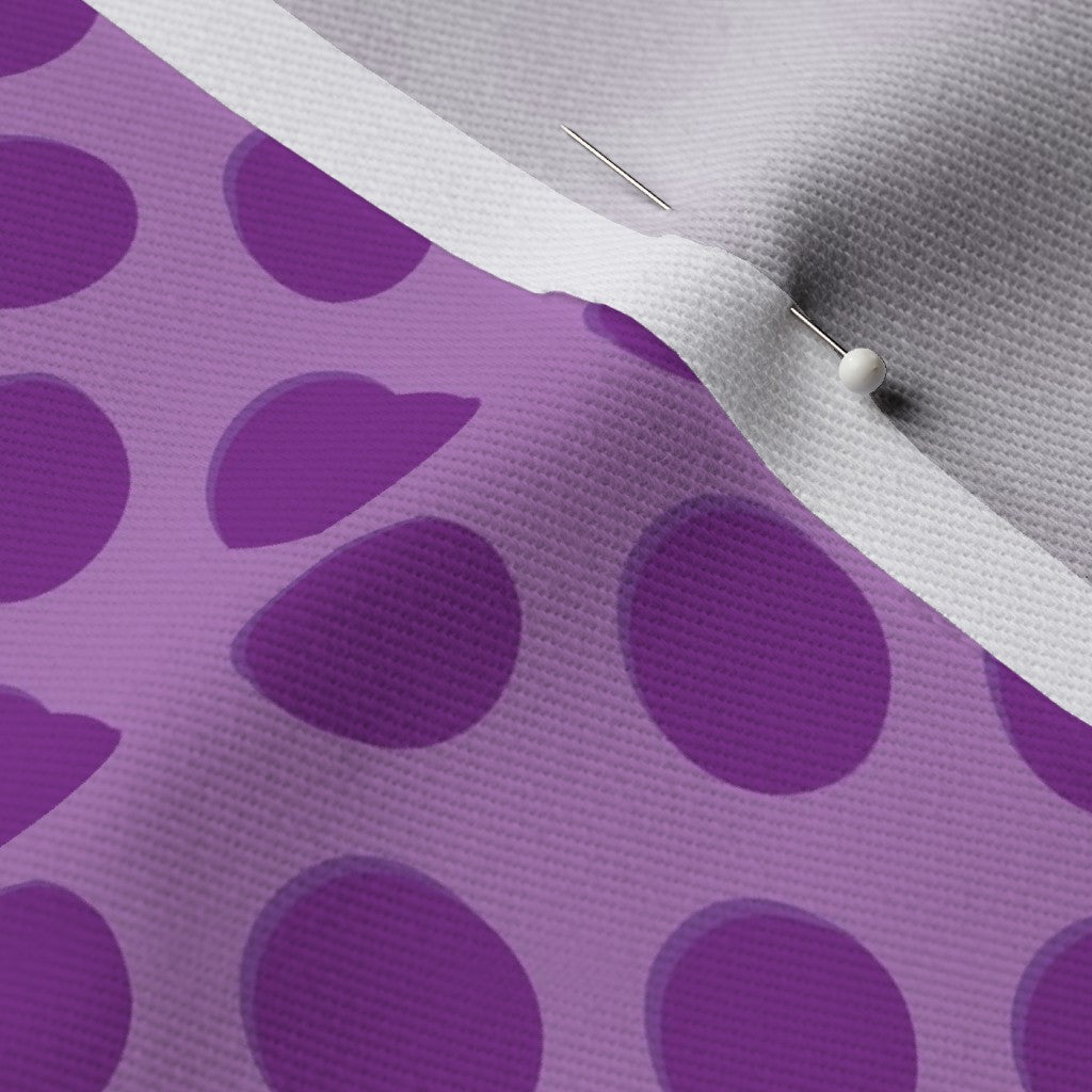 Purple 3D Dots Fabric