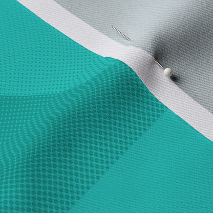Aqua Gradient Printed Fabric