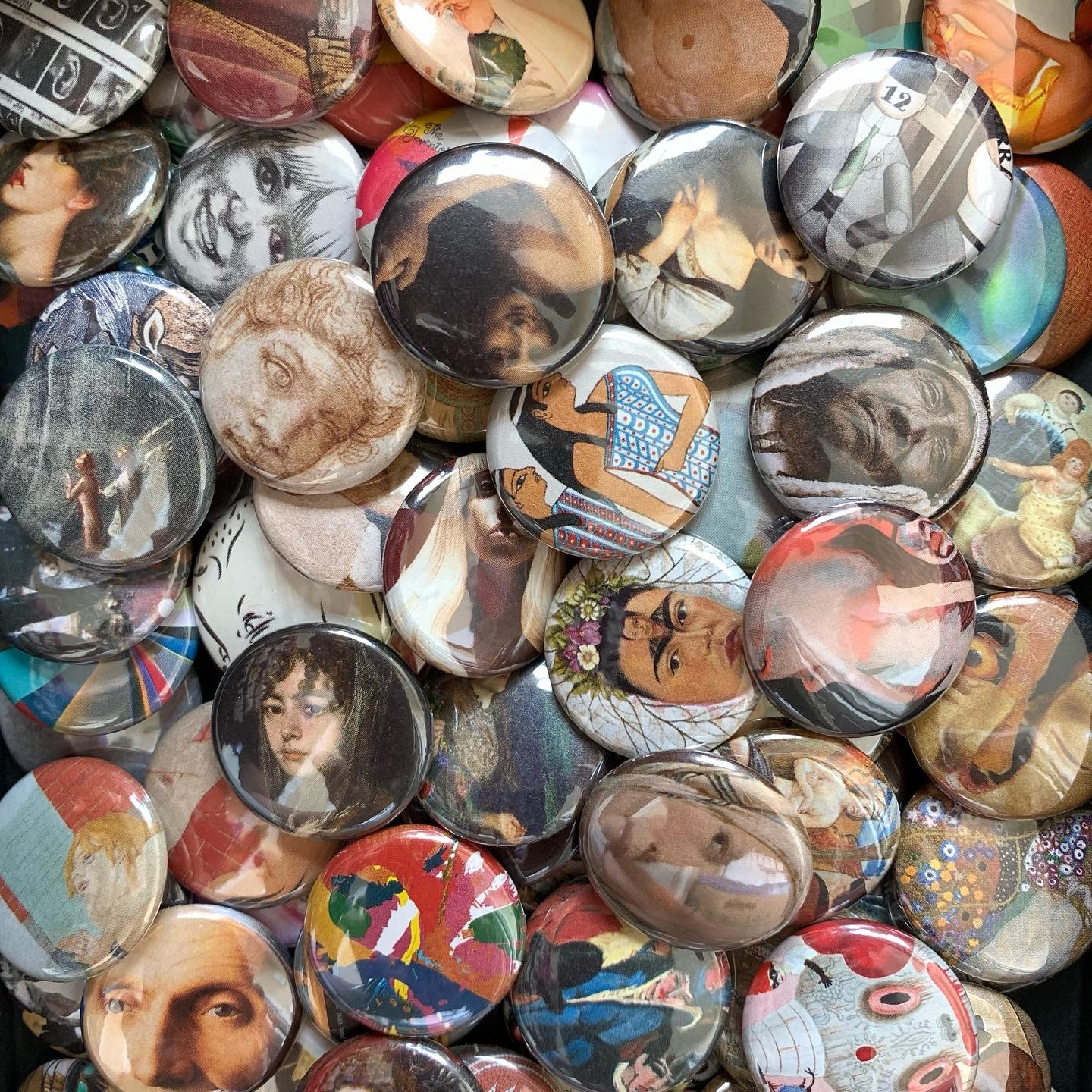 Set of 100 Fine Art Buttons by Studio Ten Design