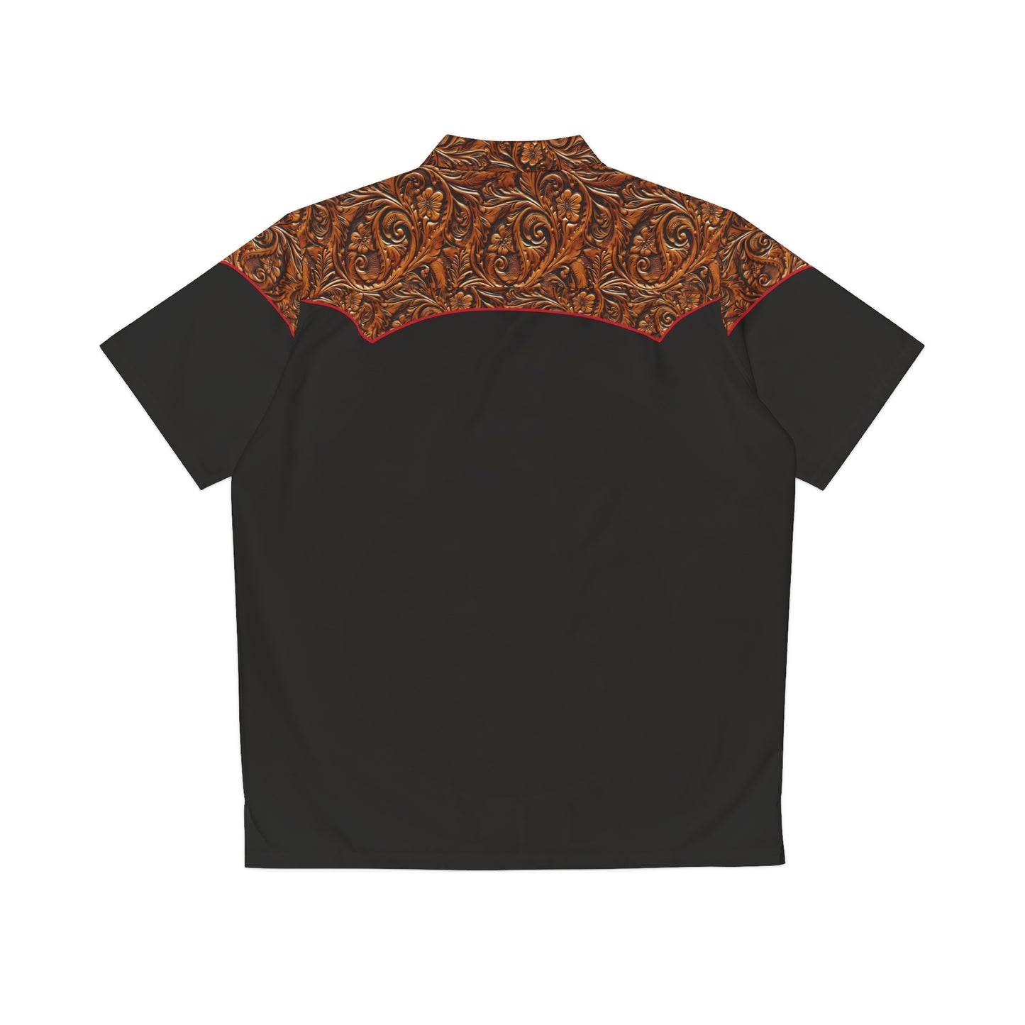 Tooled Leather Aloha Shirt