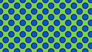 Blue Dots on Green by Studio Ten Design