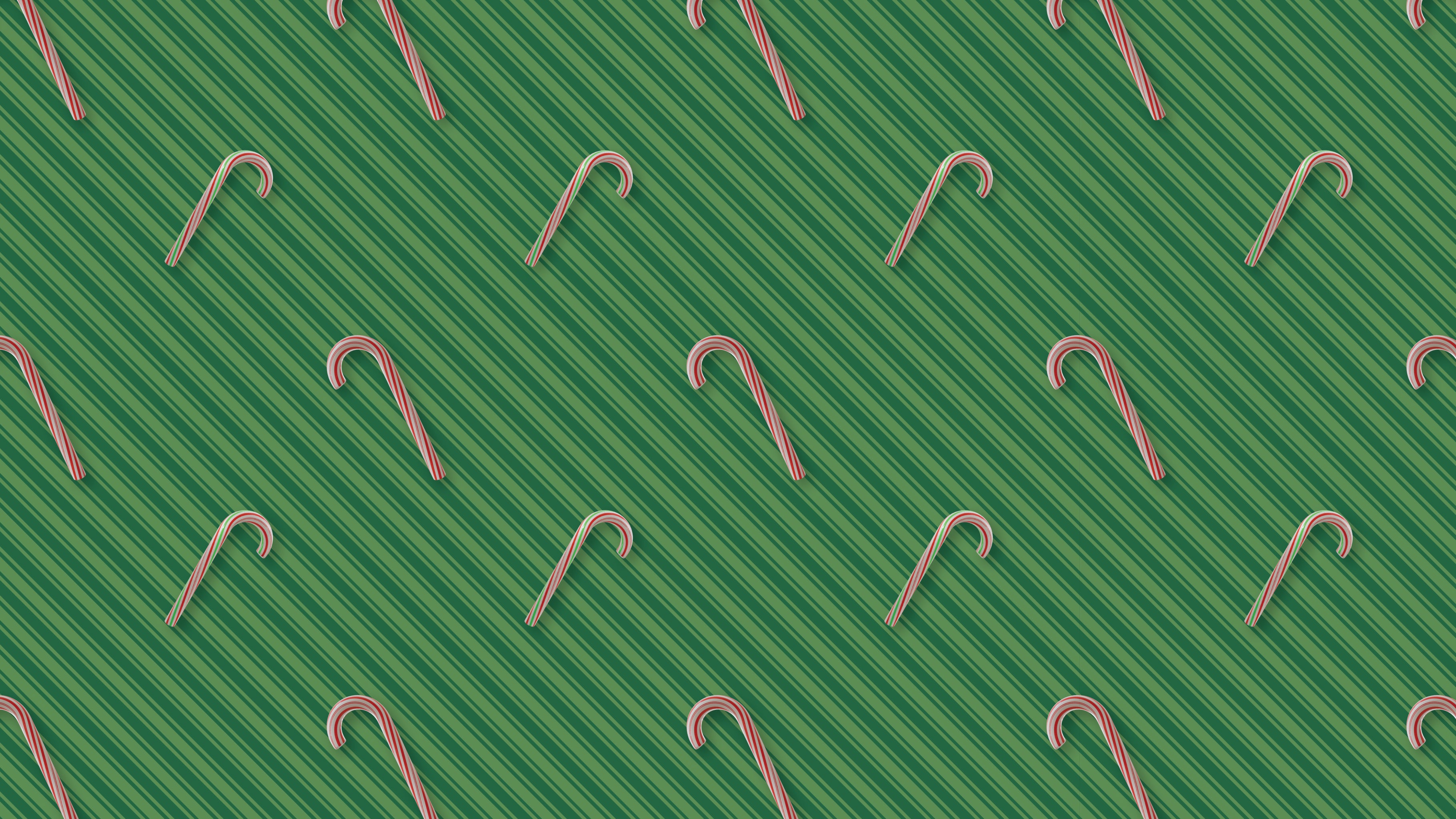 Candy Canes Green Stripe, by Studio Ten Design