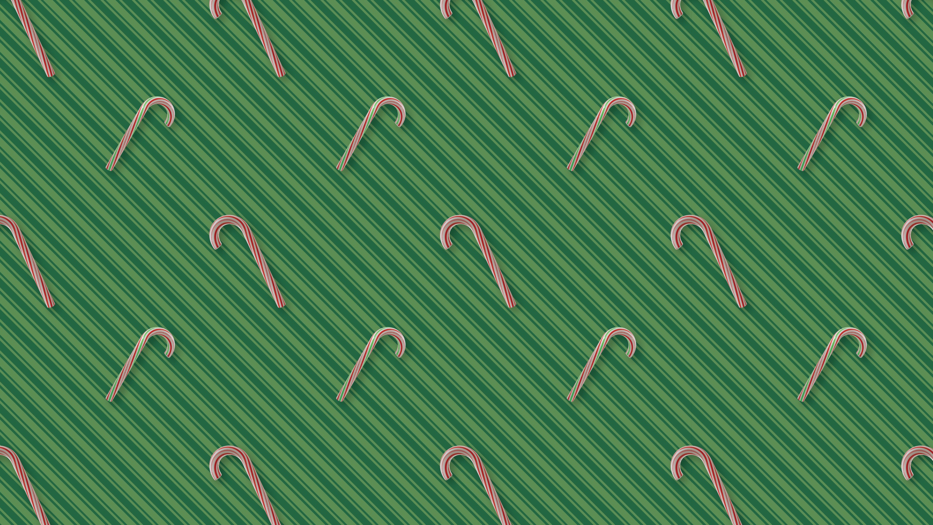 Candy Canes Green Stripe, by Studio Ten Design