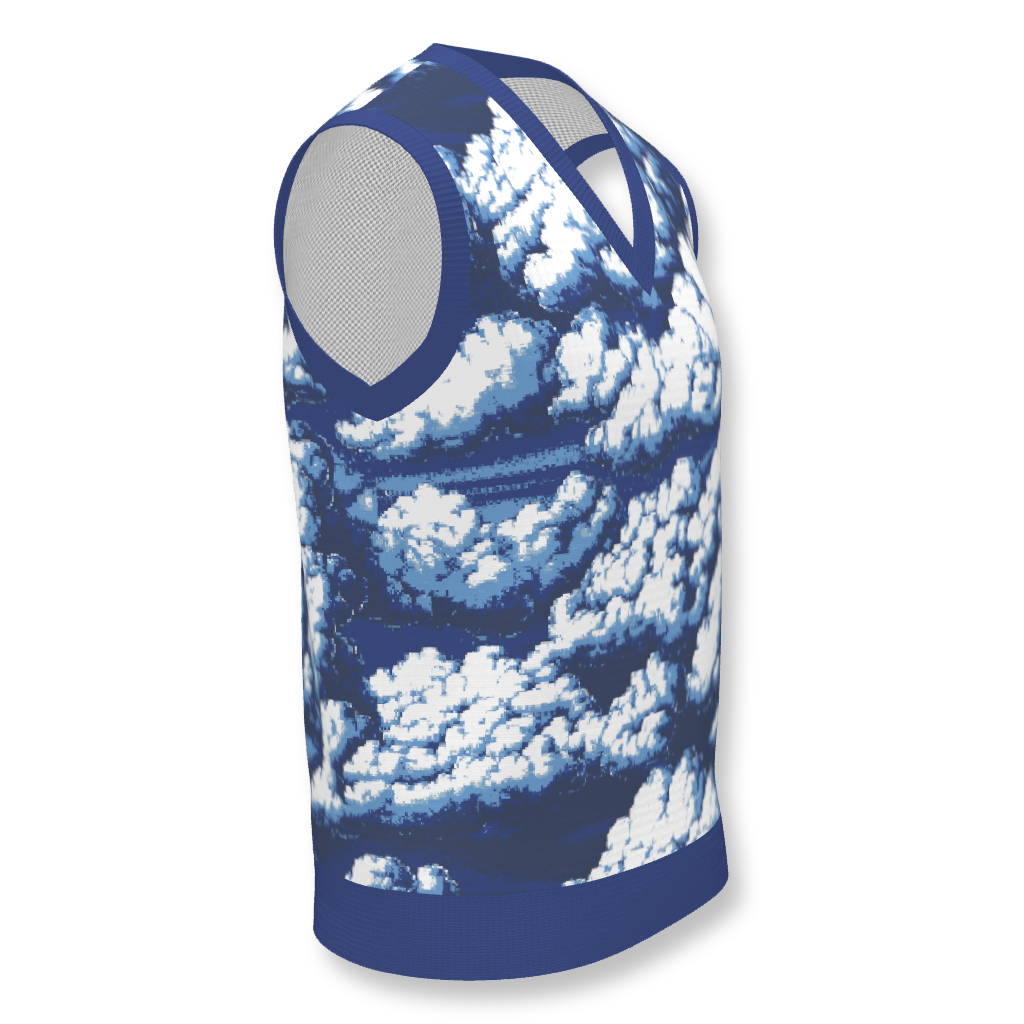 Chaleco con cuello en V para hombre Clouds