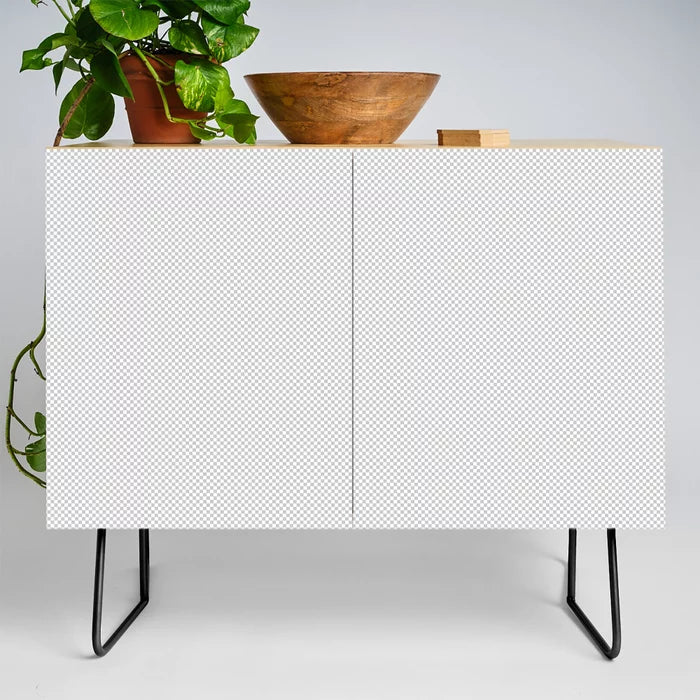 Blank credenza with black legs