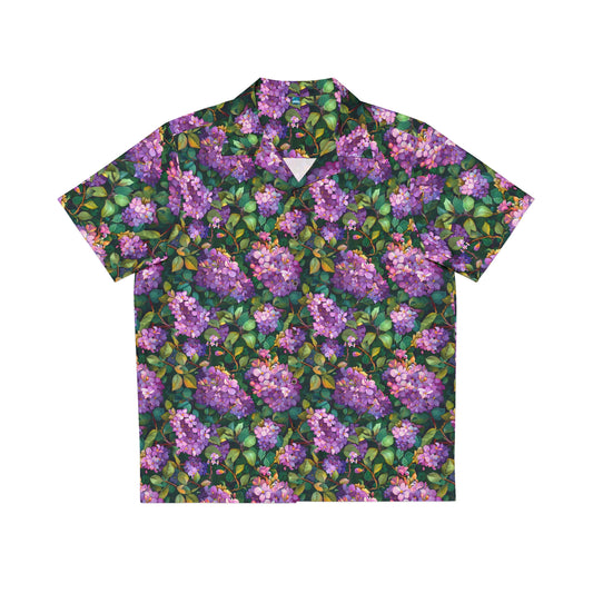 Crepe Myrtle New Orleans Aloha Shirt (Front) - Studio Ten Design