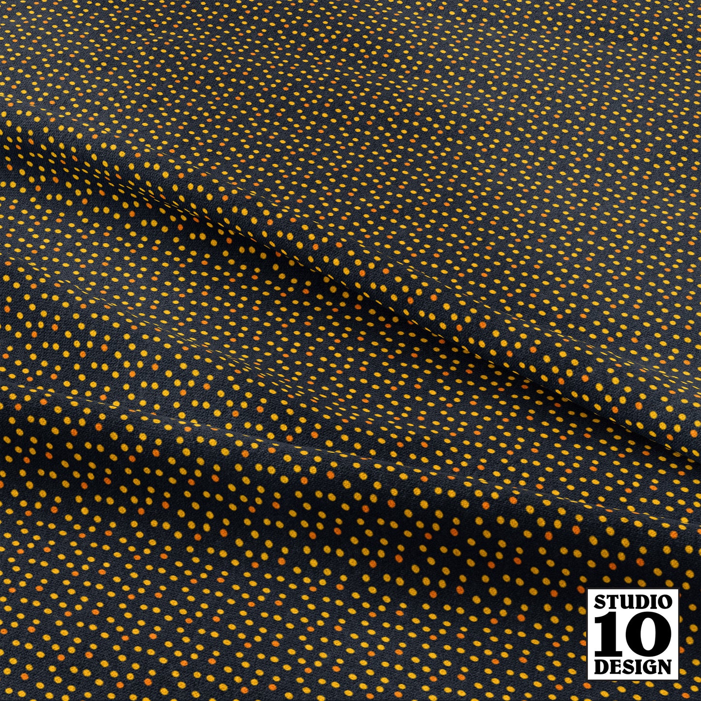 Ditsy Dots (Yellow) Printed Fabric by Studio Ten Design