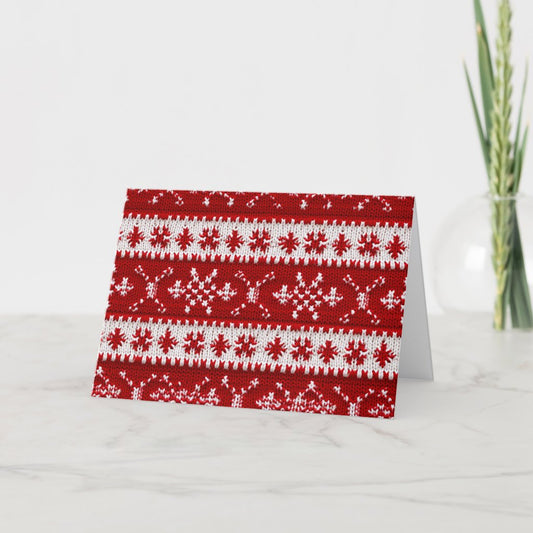 Ugly Holiday Sweater Greeting Card