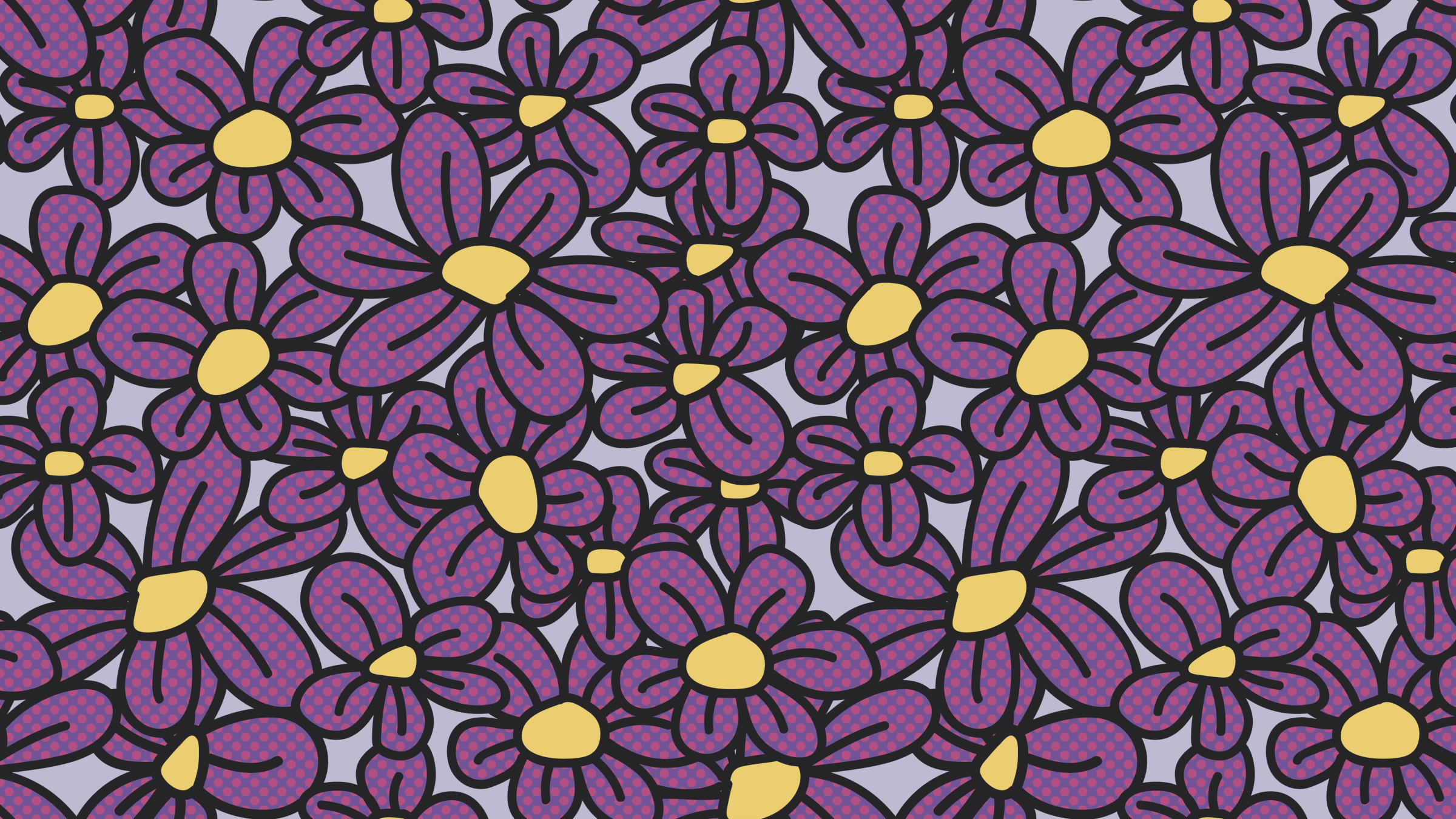 Flower Pop! Lavender by Studio Ten Design
