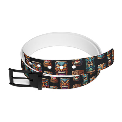 Tiki Black Unisex Belt