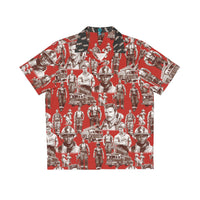 Handsome Fire Fighters (Poppy Red) Aloha Shirt