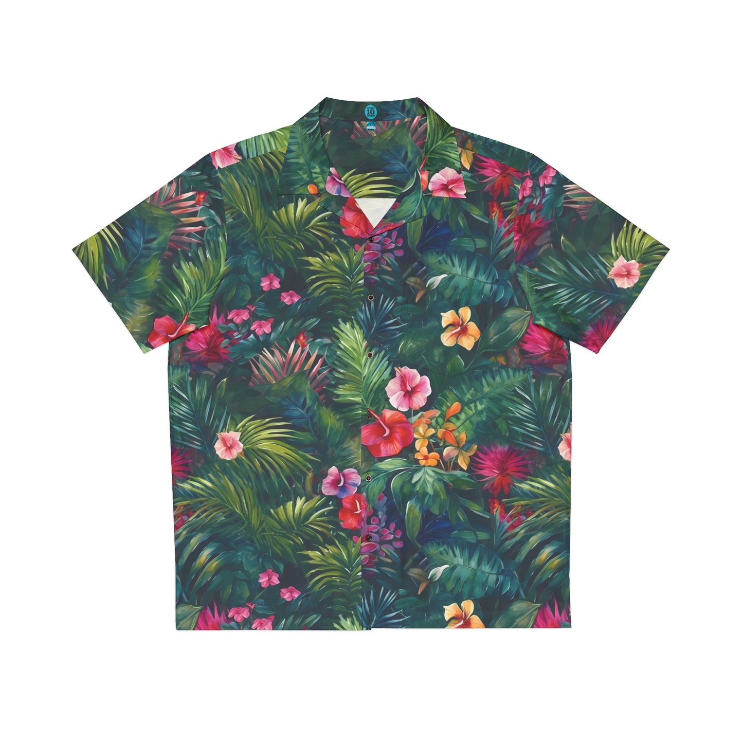 Tropical Jungle (Dark 1) Aloha Shirt by Studio Ten Design