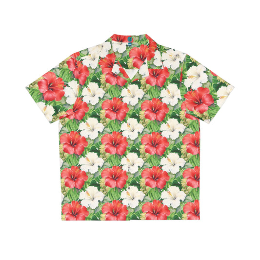 Holiday Hibiscus Aloha Shirt