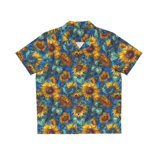 Sunflowers in Oils Aloha Shirt by Studio Ten Design