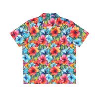 Watercolor Hibiscus (Light #4) Aloha Shirt