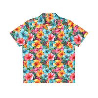 Watercolor Hibiscus (Light #2) Aloha Shirt