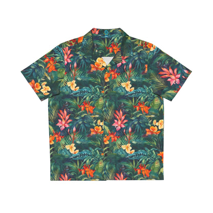 Tropical Jungle (Dark 2) Aloha Shirt by Studio Ten Design