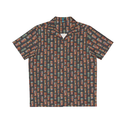 Tiki Black Aloha Shirt by STudio Ten Design