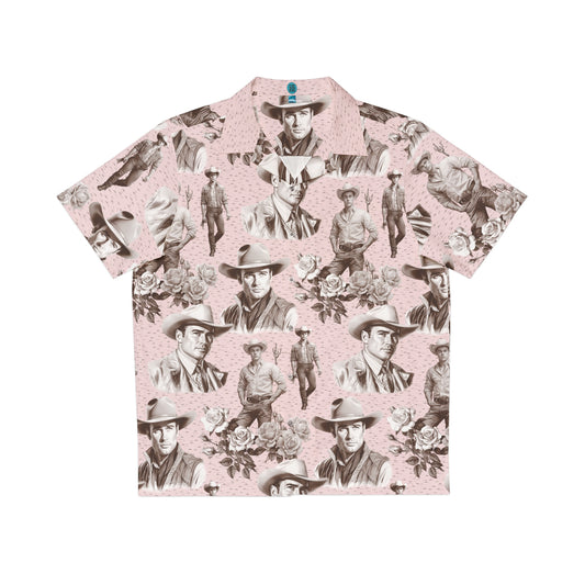 Handsome Cowboys Toile (Pink) Aloha Shirt