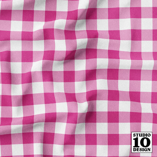 Gingham Style Barbiecore Large Straight Fabric