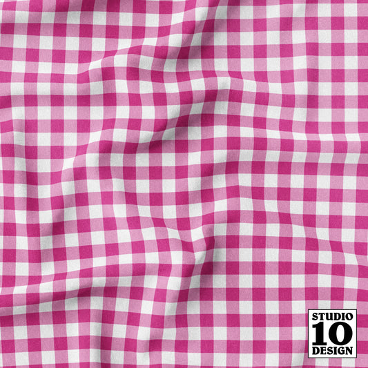 Gingham Style Barbiecore Small Straight Fabric