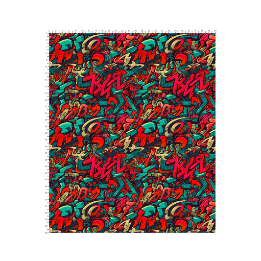 Graffiti Wildstyle Chicago Tapestry (Small) by Studio Ten Design