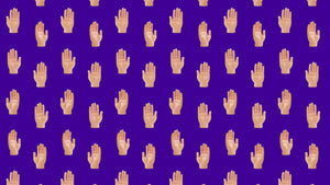 Hands Purple by Studio Ten Design