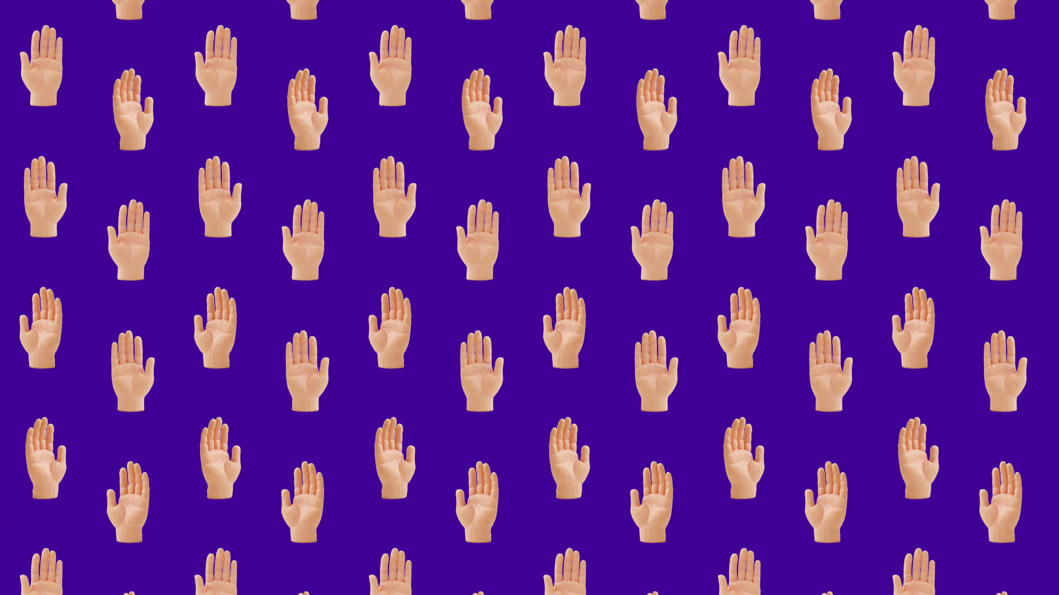 Hands Purple by Studio Ten Design