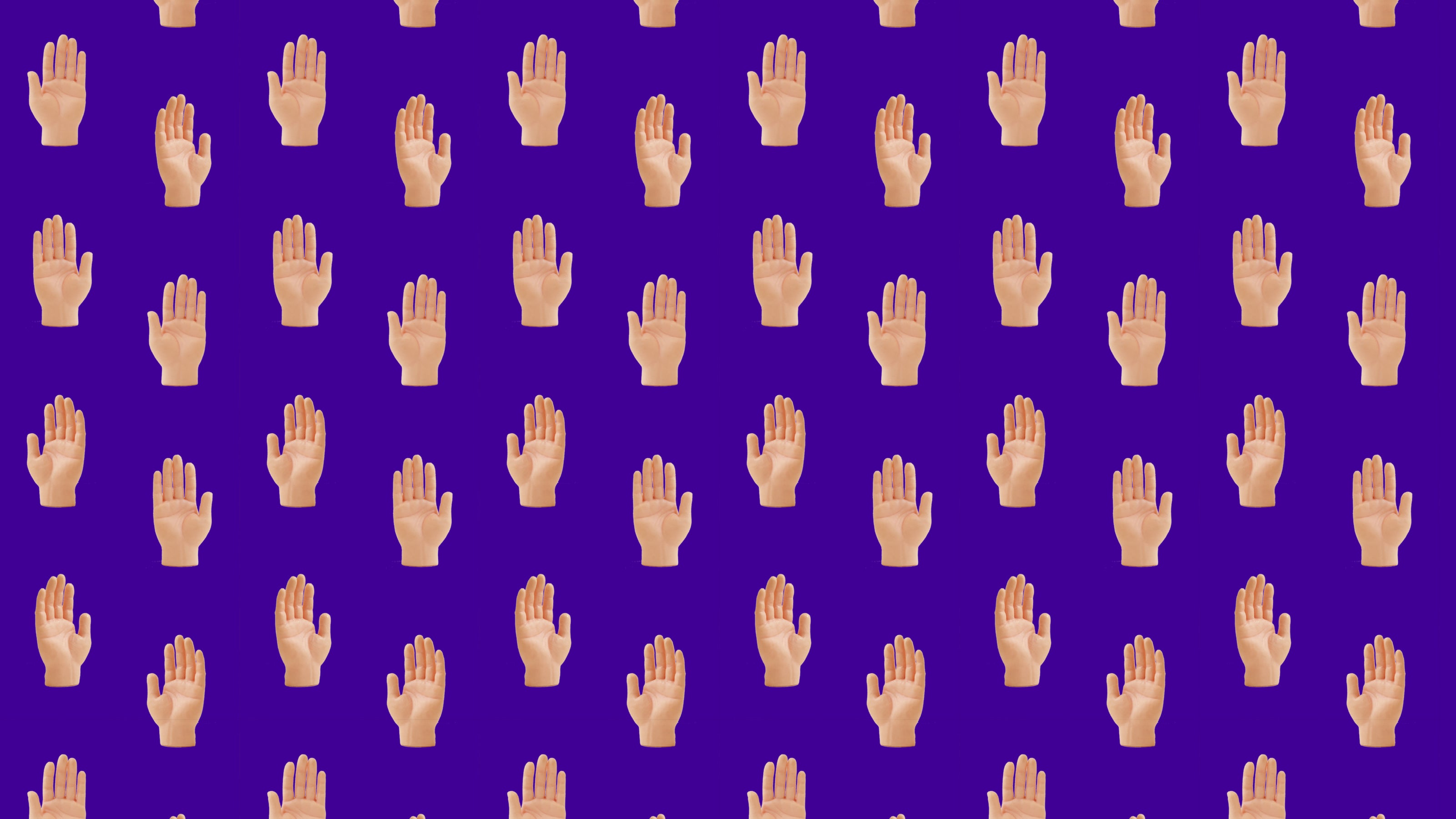 Hands Purple by Studio Ten Design