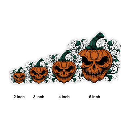 Jack-o-Lantern Tattoo Vinyl Sticker