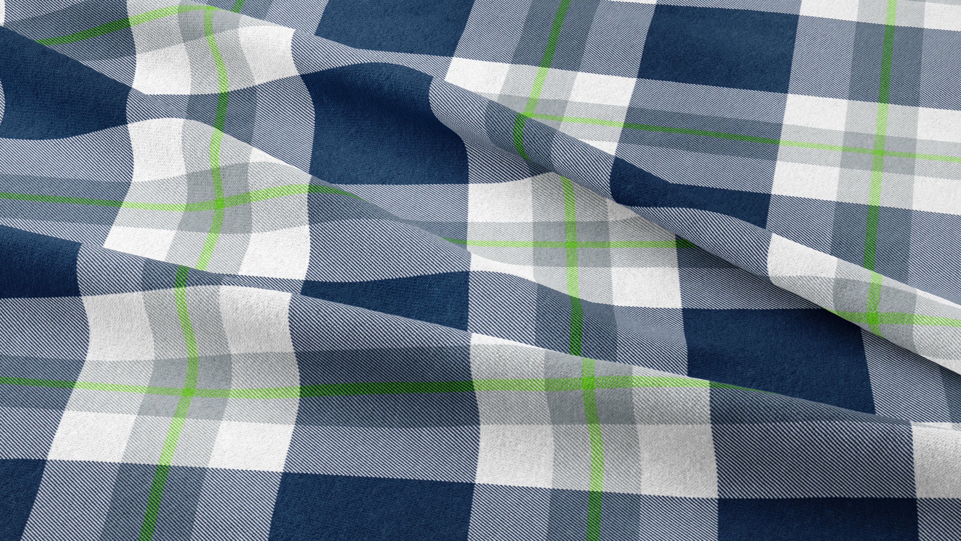 Seattle Football Team Plaid