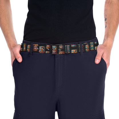 Tiki Black Unisex Belt