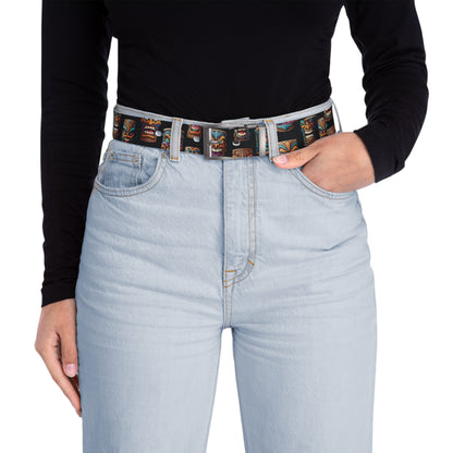 Tiki Black Unisex Belt