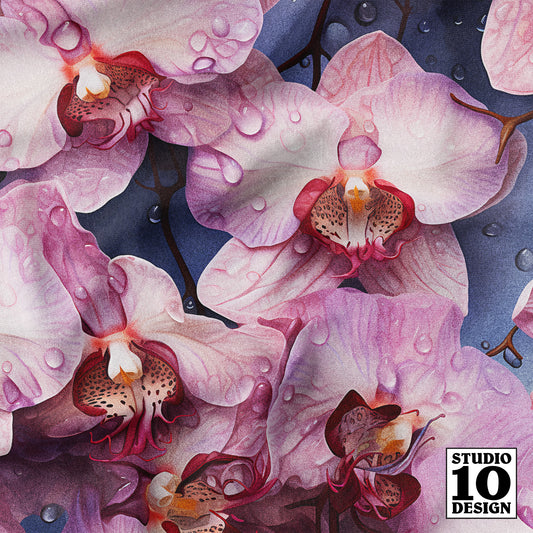 Orchid Cascade Printed Fabric